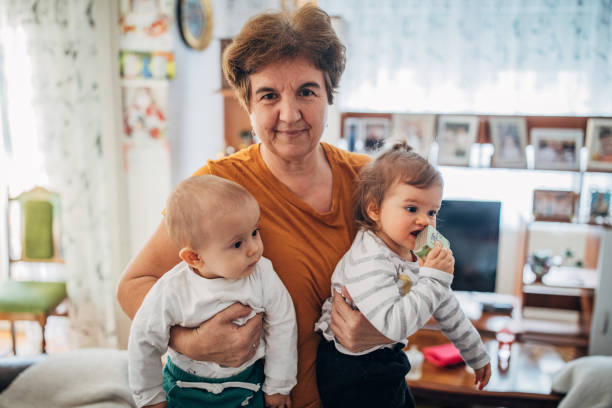istock Grandma with grandchildren 1291200334
