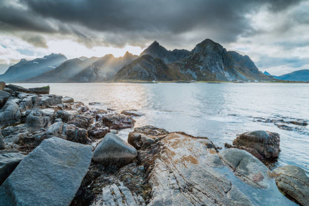 istock Sunset over The Lofoten Islands, Norway, Scandinavia 1291201487