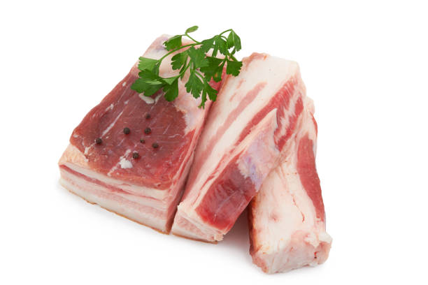 istock Raw pork belly with streaks 1291206466