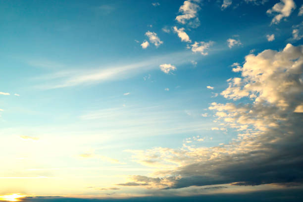istock Abstract blurred gradient of peaceful nature.Beautiful blue sky and clouds flowing with the wind. 1291207026