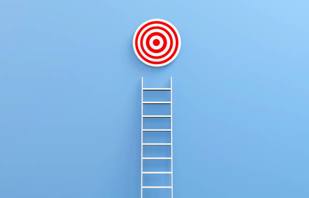 istock 3D Stairs to the Target. Growth And Success Concept. 1291209684