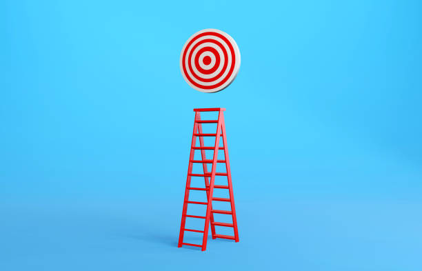 istock 3D Stairs to the Target. Growth And Success Concept. 1291209742