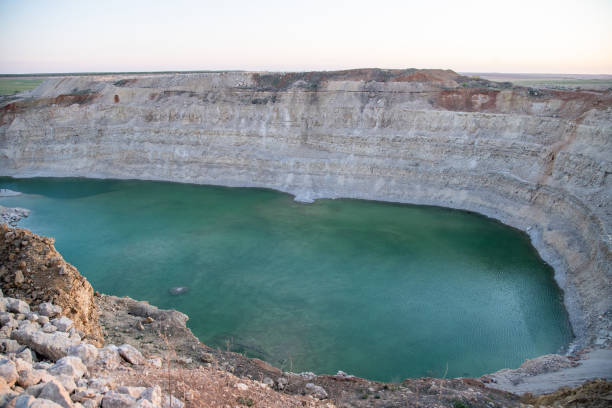 istock place of mining. gypsum canyon filled with fire 1291209812
