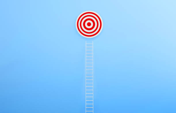 istock 3D Stairs to the Target. Growth And Success Concept. 1291209830