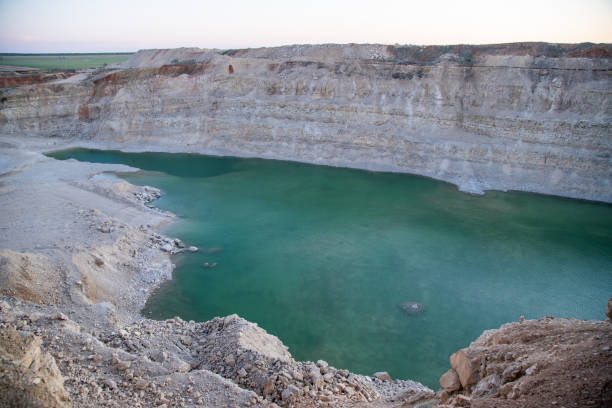 istock place of mining. gypsum canyon filled with fire 1291209844