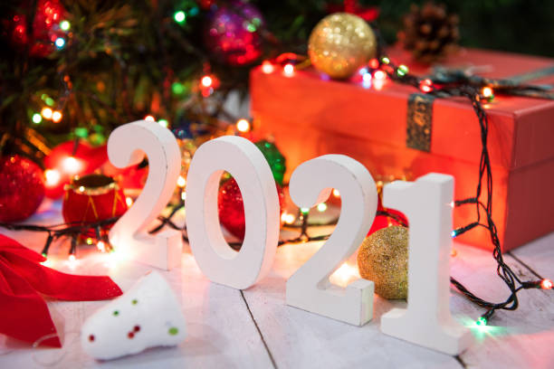 istock 2021 new year christmas background. 1291210895