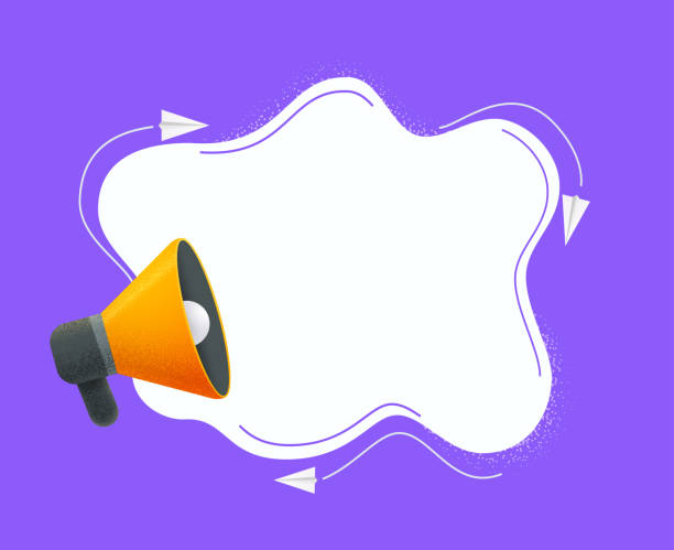 istock Megaphone with speech bubble vector illustration. Template for business promotion, advertising, hiring, social media marketing 1291215867