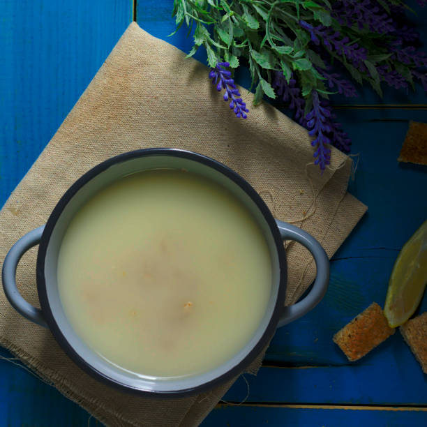 istock chicken broth or soup with vegetables and a little lemon 1291224595
