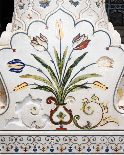 Decorative tiles/stones in Lahore Fort