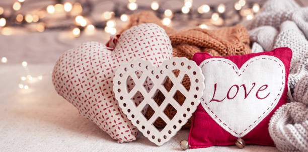 istock Composition of cute decor details for Valentine's Day. 1291237489