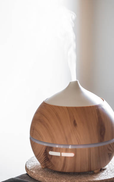 istock Modern oil aroma diffuser close up on a blurred background. 1291238605