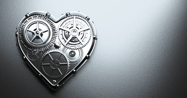 istock Heart shape clockwork. Gears and cogs mechanism. Valentine's Day 1291240527