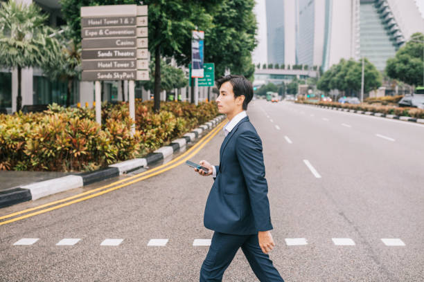 istock Young businessman on the move 1291242444