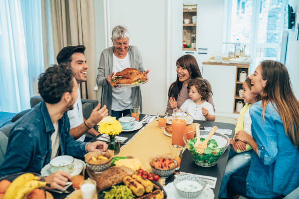 istock Happy family on the table 1291243829