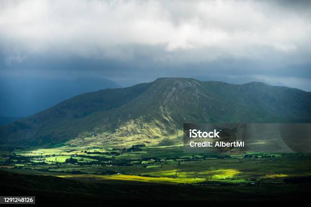 Amazing View From Top Of The Mountain Croagh Patrick Stock Photo - Download Image Now
