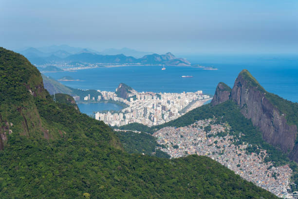 istock Rio de Janeiro Landscape and Favela Rocinha 1291252714