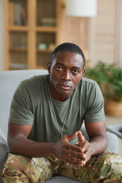 istock African soldier in the room 1291253573