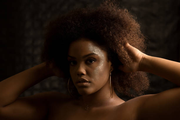 istock African American model rumpling curly hair 1291255142
