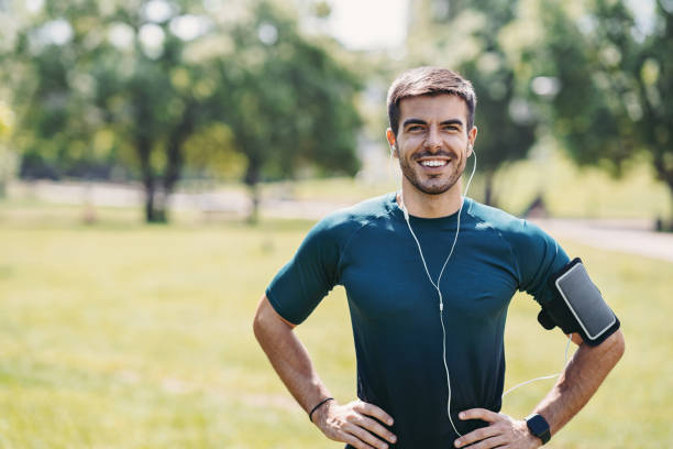 istock Sportsman in the park 1291257032