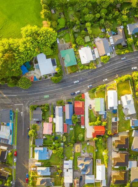 istock Aerial view of town in summer 1291261004