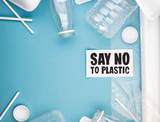 istock Plastic bottles, dishes, and say no to plastic 1291267344