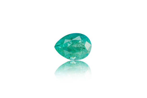 istock macro mineral stone cut emerald on a white background 1291267358