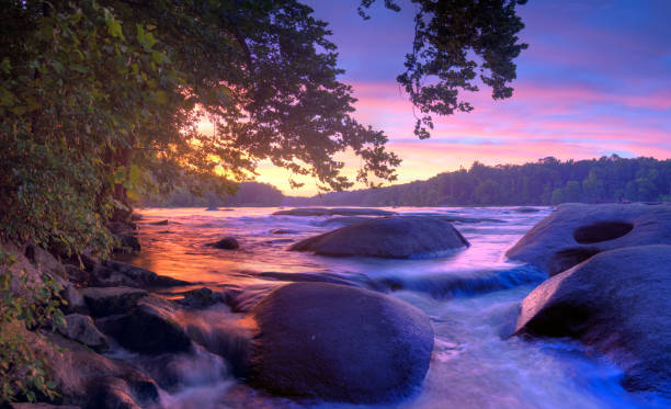 istock A stunning sunset on the James River lights up the sky 1291268817