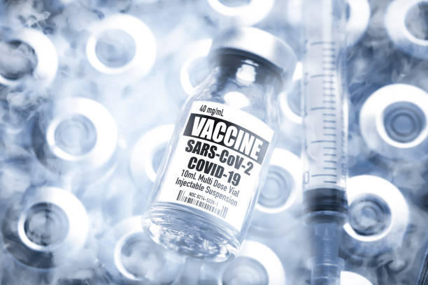 Covid-19 Vaccine on dry ice for cold shipping