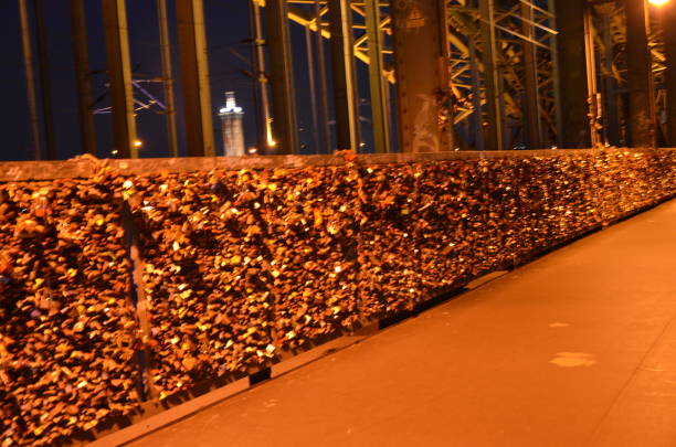 Hohenzollern Bridge (Hohenzollernbrücke) in Cologne (Koln) in Germany