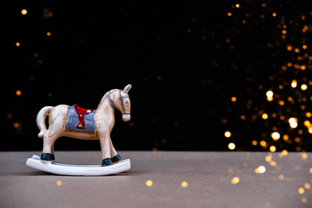 istock Christmas toy horse. 1291300042