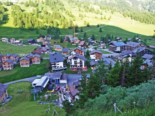 Ski-resort village Malbun in the Liechtenstein Alps mountain range - Malbun, Liechtenstein