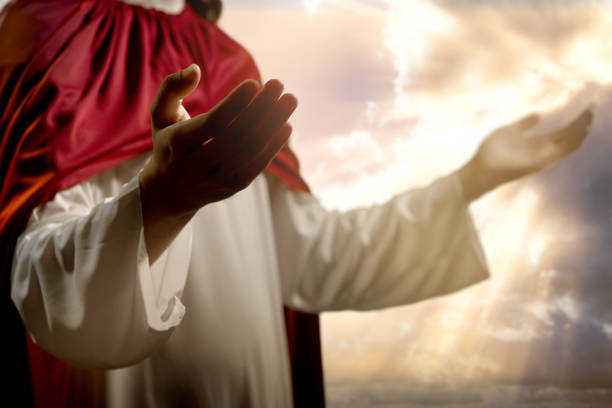 istock Jesus Christ praying to god 1291323094