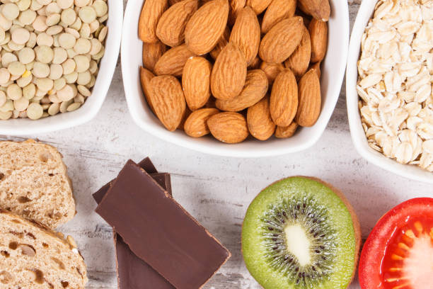 istock Healthy eating as source melatonin and tryptophan. Best food for insomnia problems 1291324100