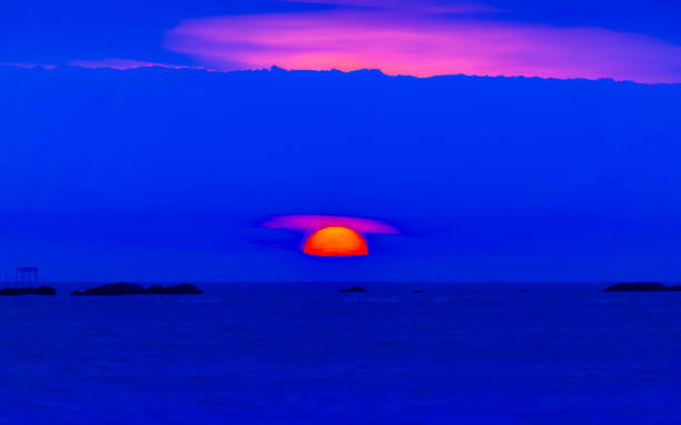 istock Dawn at sea, dramatic landscape 1291326371