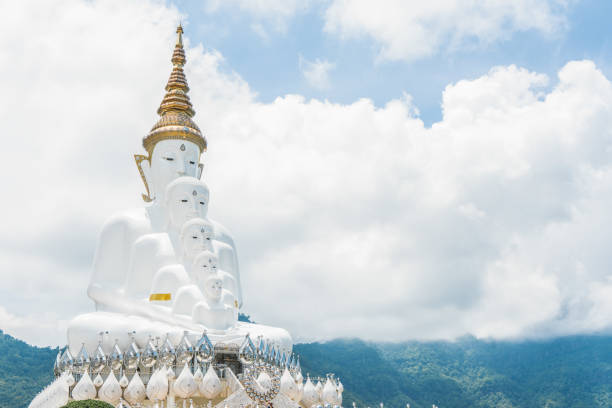 istock Wat Phra That Pha Son Kaew is famous Temple in Khao Kho. 1291329750