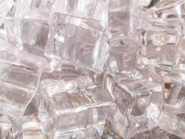 istock The texture of clean shiny and white square ice for background 1291330746