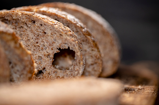 artisan bread:homemade healthy wholegrain bread