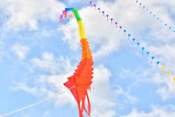 istock A kite that went up in the blue sky 1291332058