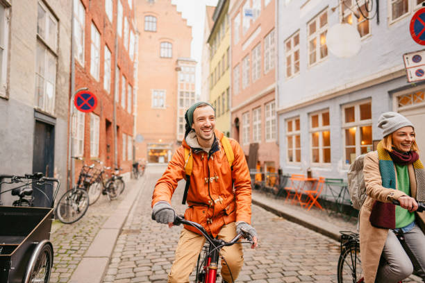 istock Couple enjoying the city ride 1291339496