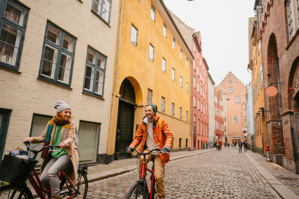 istock Couple enjoying the city ride 1291339589