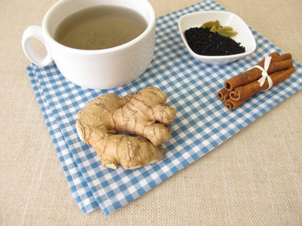 istock Spice tea, chai with black cumin seeds, ginger, cinnamon and cardamom 1291351722