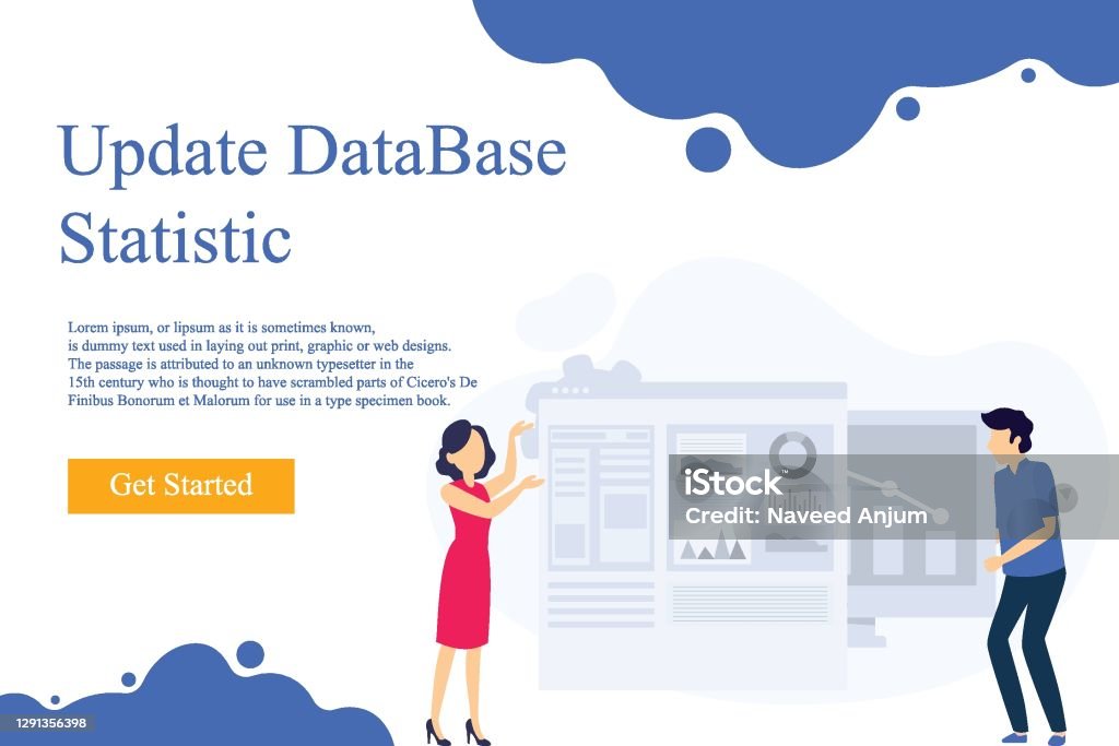 Database Update Banner Update Database Stock Illustration - Download Image Now - Abstract ...
