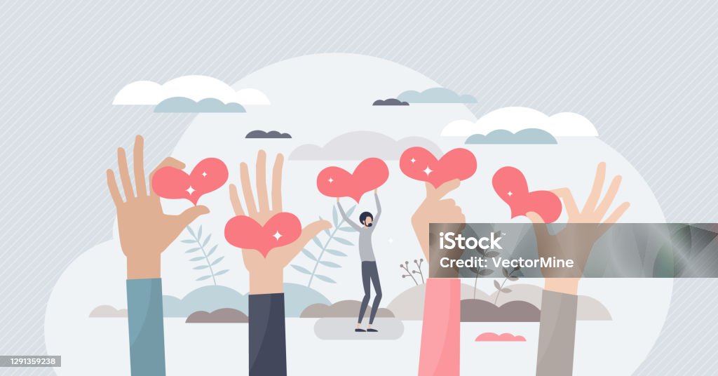 Donor Generosity Generosity Volunteering And Donation Support Sharing Tiny Person ...