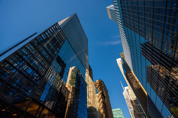 istock Futuristic skyscrapers in New York City 1291360464