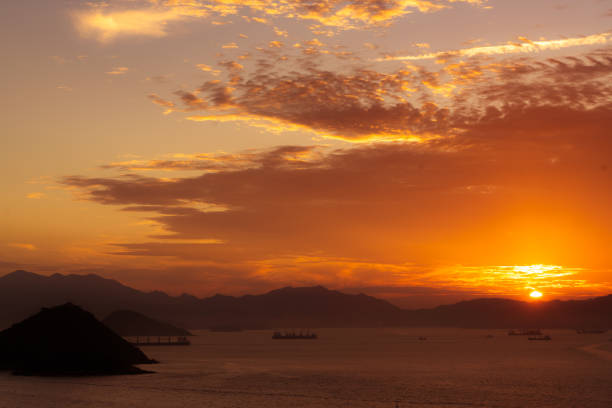 istock Majestic tropical sunset, Hong Kong 1291360721
