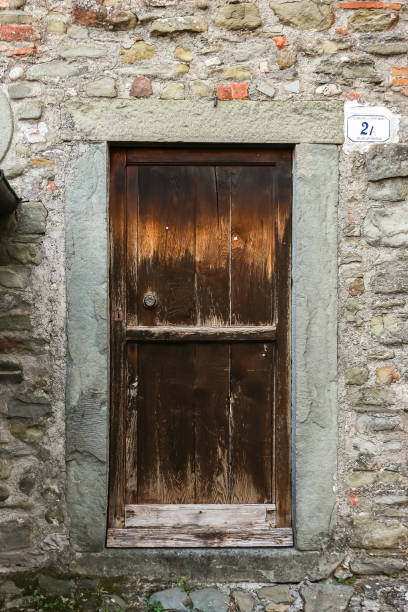istock Old wooden door. 1291363436