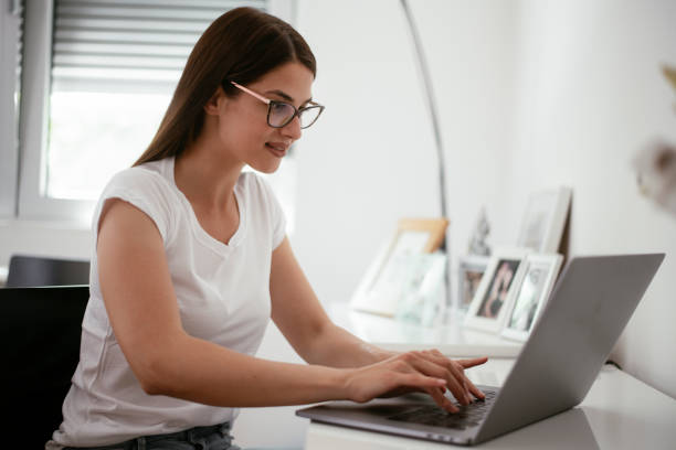 istock Businesswoman working from home. 1291364447