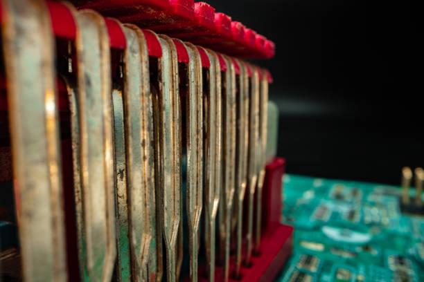 istock Lattice of computer cooling system macro photo 1291364560
