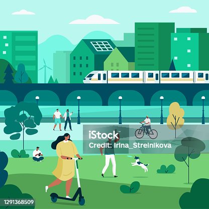 57,182 Green City Illustrations & Clip Art - iStock | Sustainable city, City,  Eco city