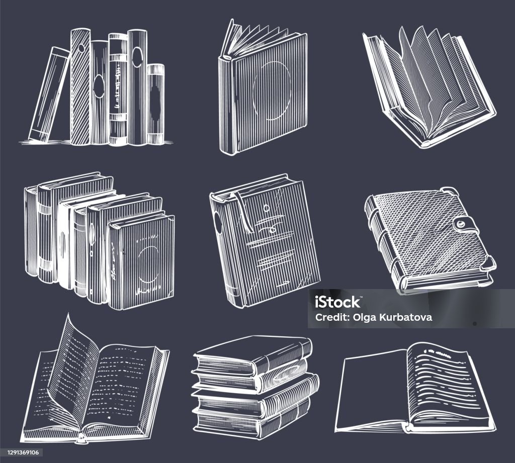 Ilustración de Conjunto De Libros Retro Dibujados A Mano Cuadernos De Boceto Vintage Pila En Estantería Libros Abiertos Y Cerrados En Estilo De Dibujo De Tiza Biblioteca O Librería Vector Elementos Blancos Ilustración de Conjunto De Libros Retro Dibujados A Mano Cuadernos De Boceto Vintage Pila En Estantería Libros Abiertos Y Cerrados En Estilo De Dibujo De Tiza Biblioteca O Librería Vector Elementos Blancos